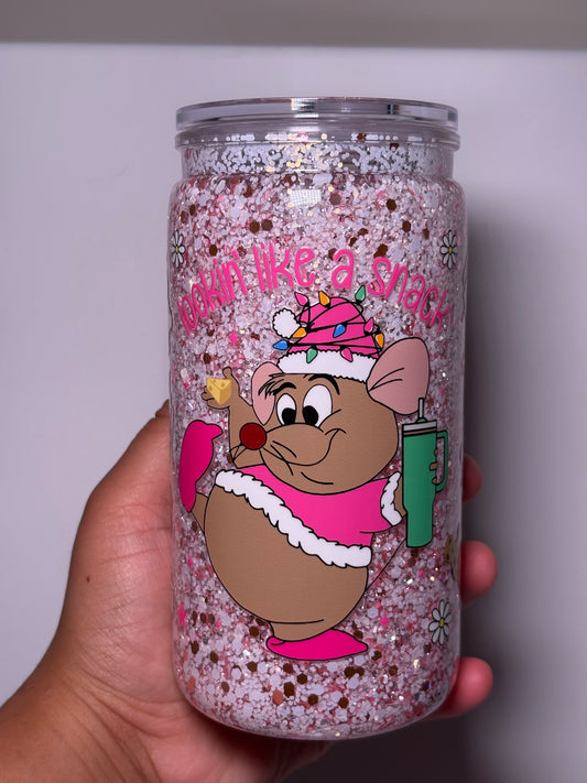 16oz Christmas snow globe