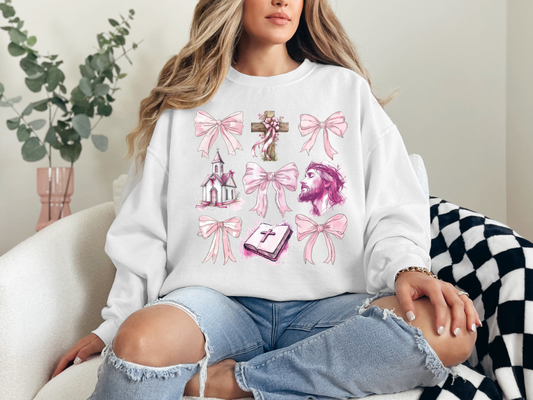 Jesus & Bows (pink)