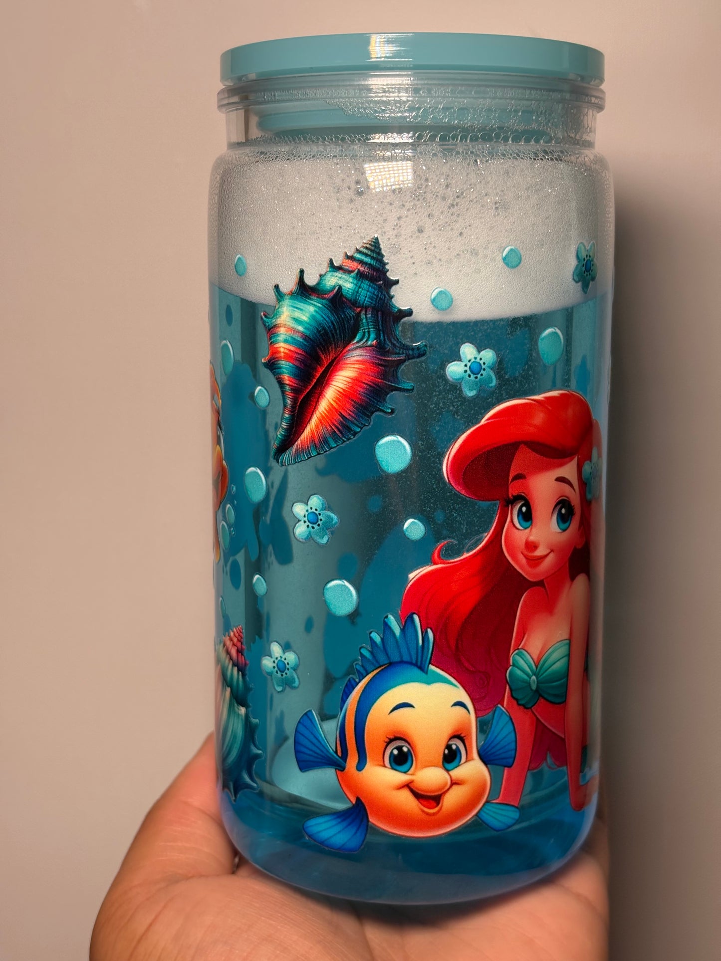 16oz little mermaid snow globe